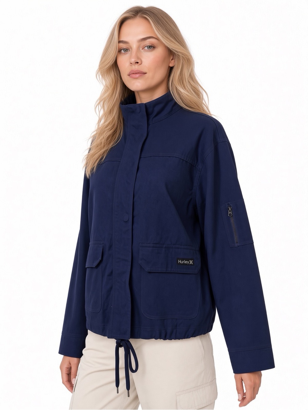 Hurley Navy Utility Jacket – Size M